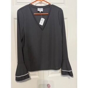 J.O.A. Women's Knit Top Bell Sleeve Size Large NWT